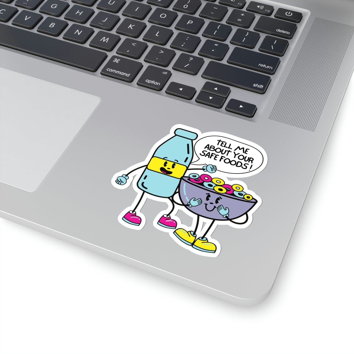 "Tell Me About Your Safe Foods!" Kiss-Cut Stickers