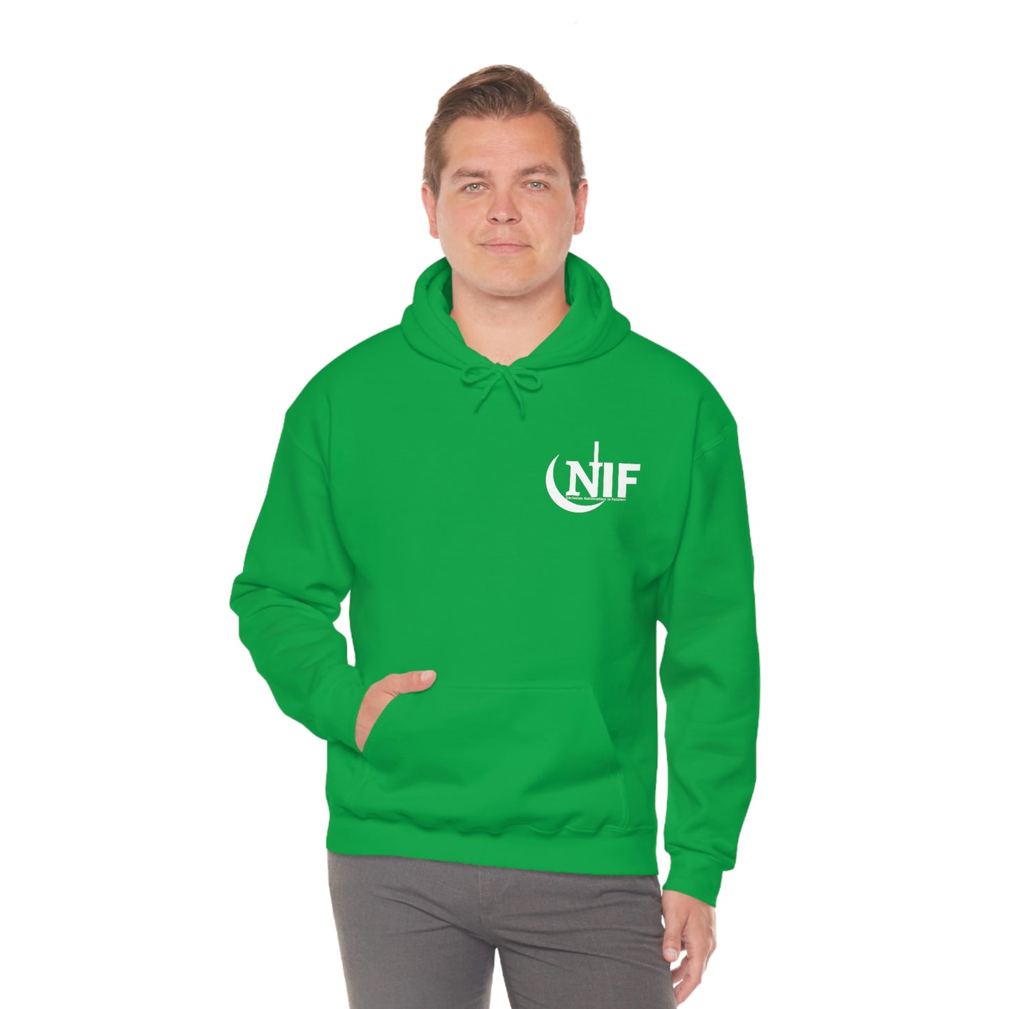 CNIF Christian Nationalism is Fascism (white font) Unisex Heavy Blend™ Hooded Sweatshirt