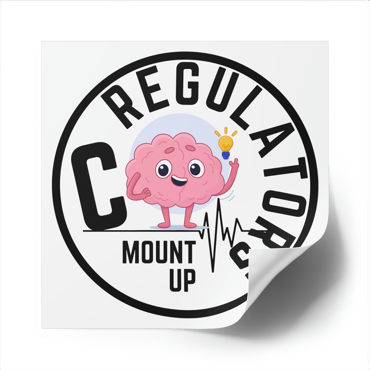 Official Co-Regulators (round) Merch Square Stickers [Indoor\Outdoor]