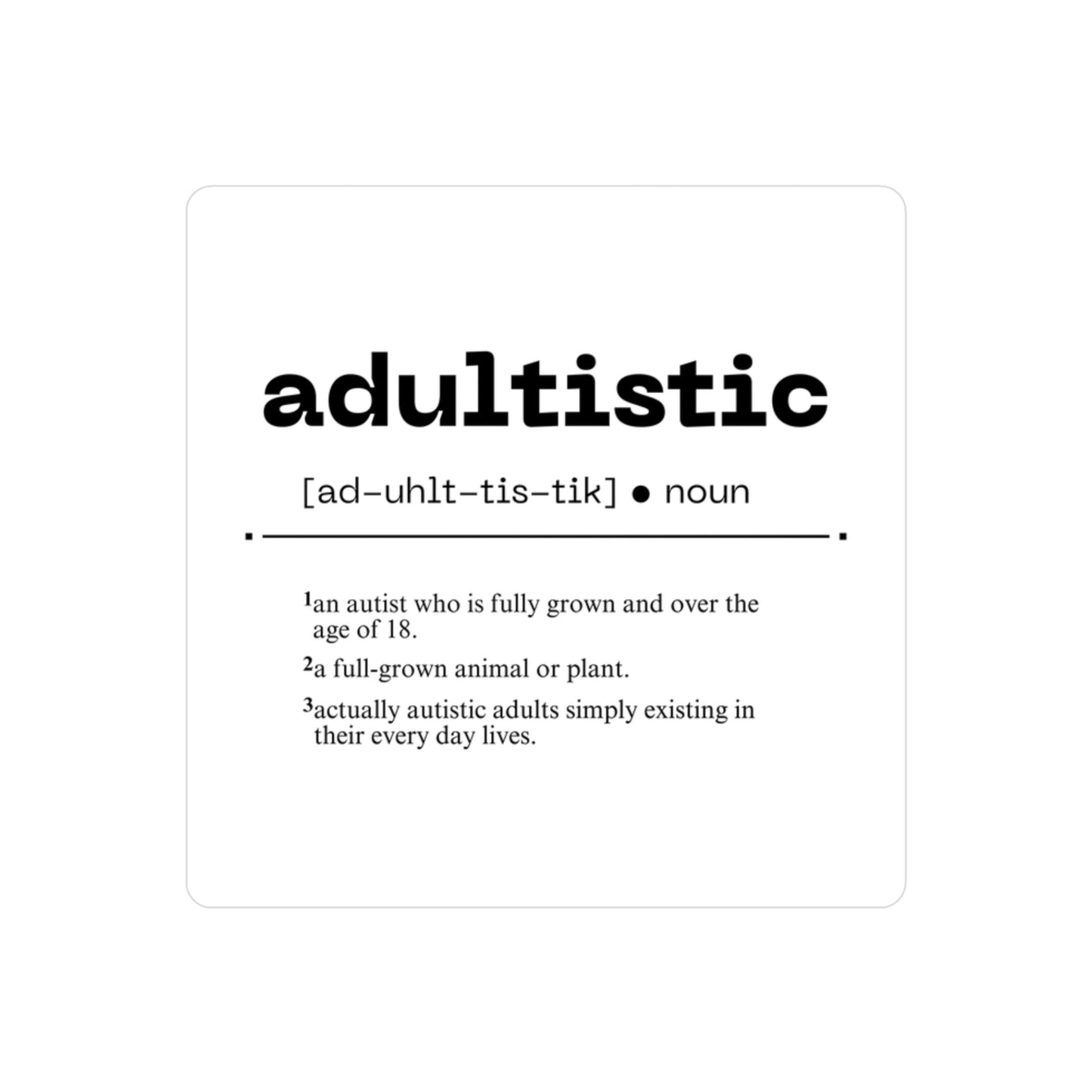 Adultistic [Redefined] Kiss-Cut Vinyl Decals