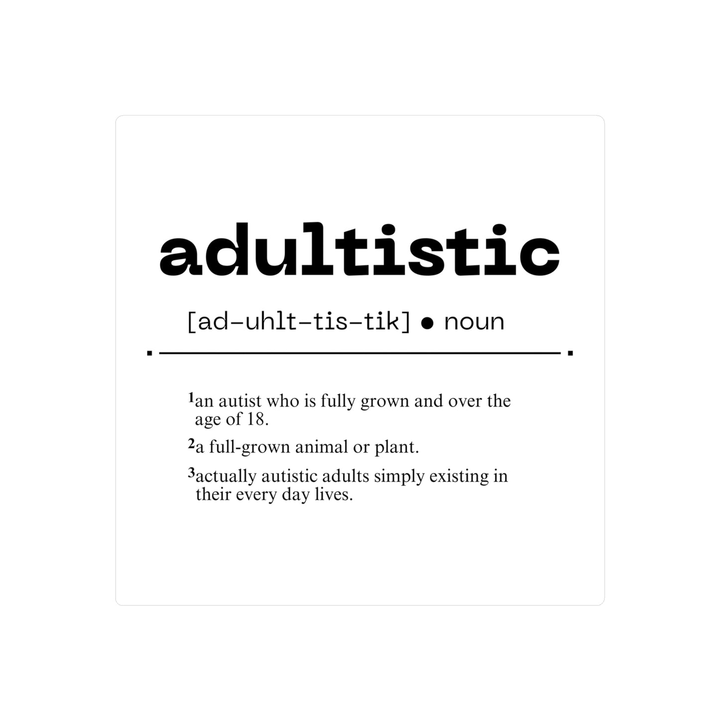 Adultistic [Redefined] Kiss-Cut Vinyl Decals