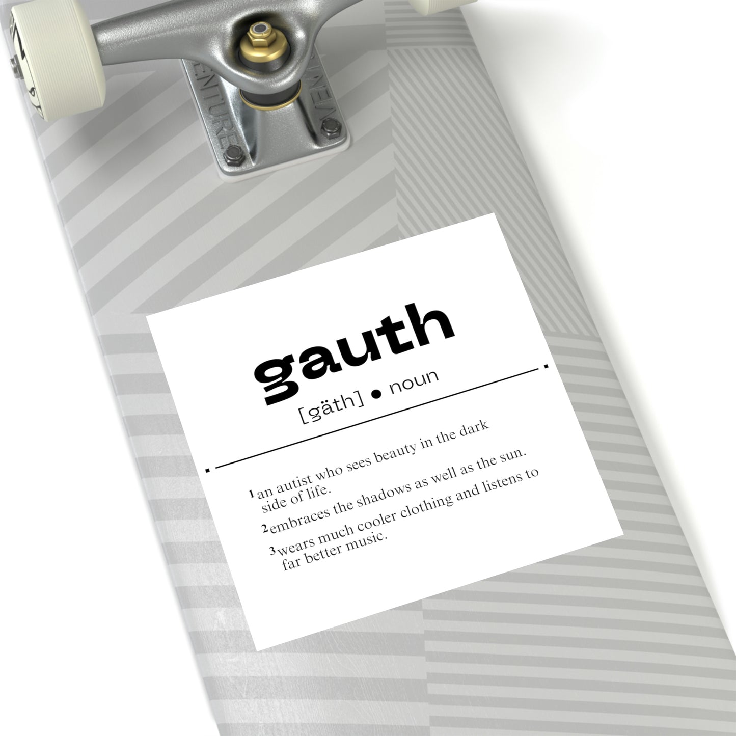 Gauth Redefined [Gauthism Line] Square Stickers [Indoor\Outdoor]