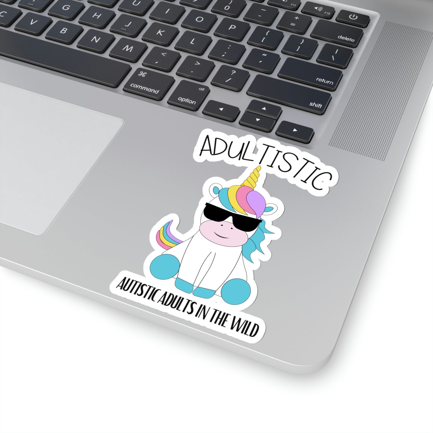 "Autistic Adults In The Wild" Shady Unicorn Kiss-Cut Stickers