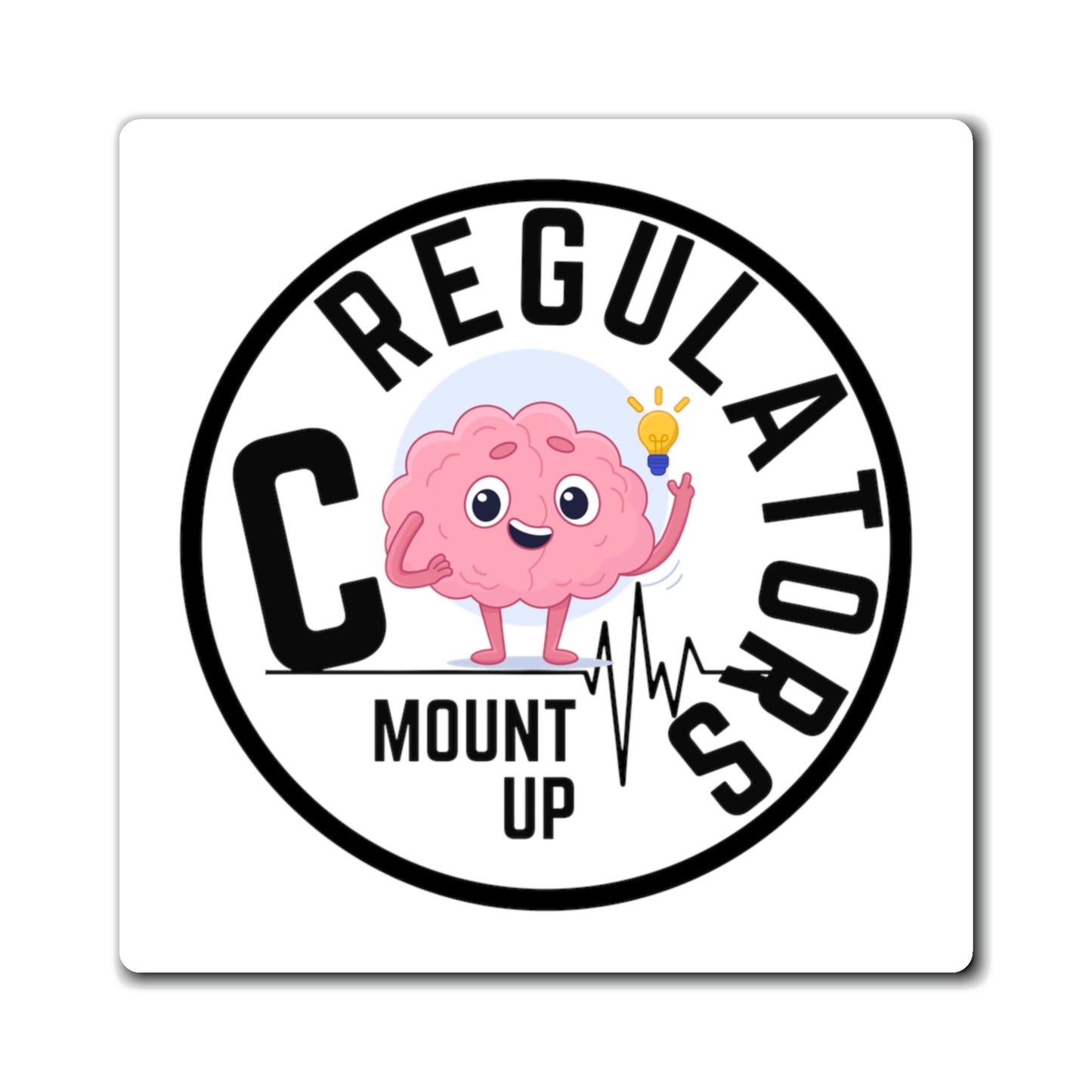 Official Co-Regulators (round) Merch Square Magnets