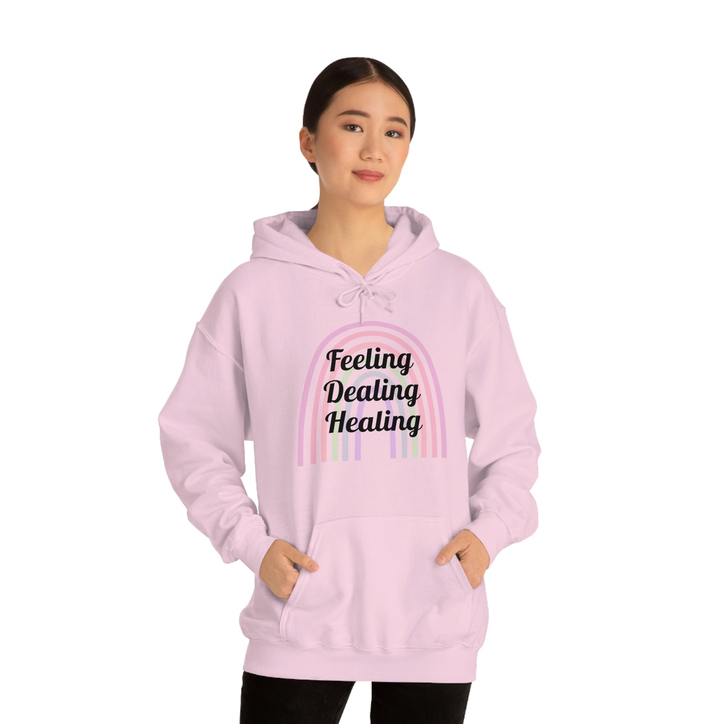 Feeling Dealing Healing Unisex Heavy Blend™ Hooded Sweatshirt