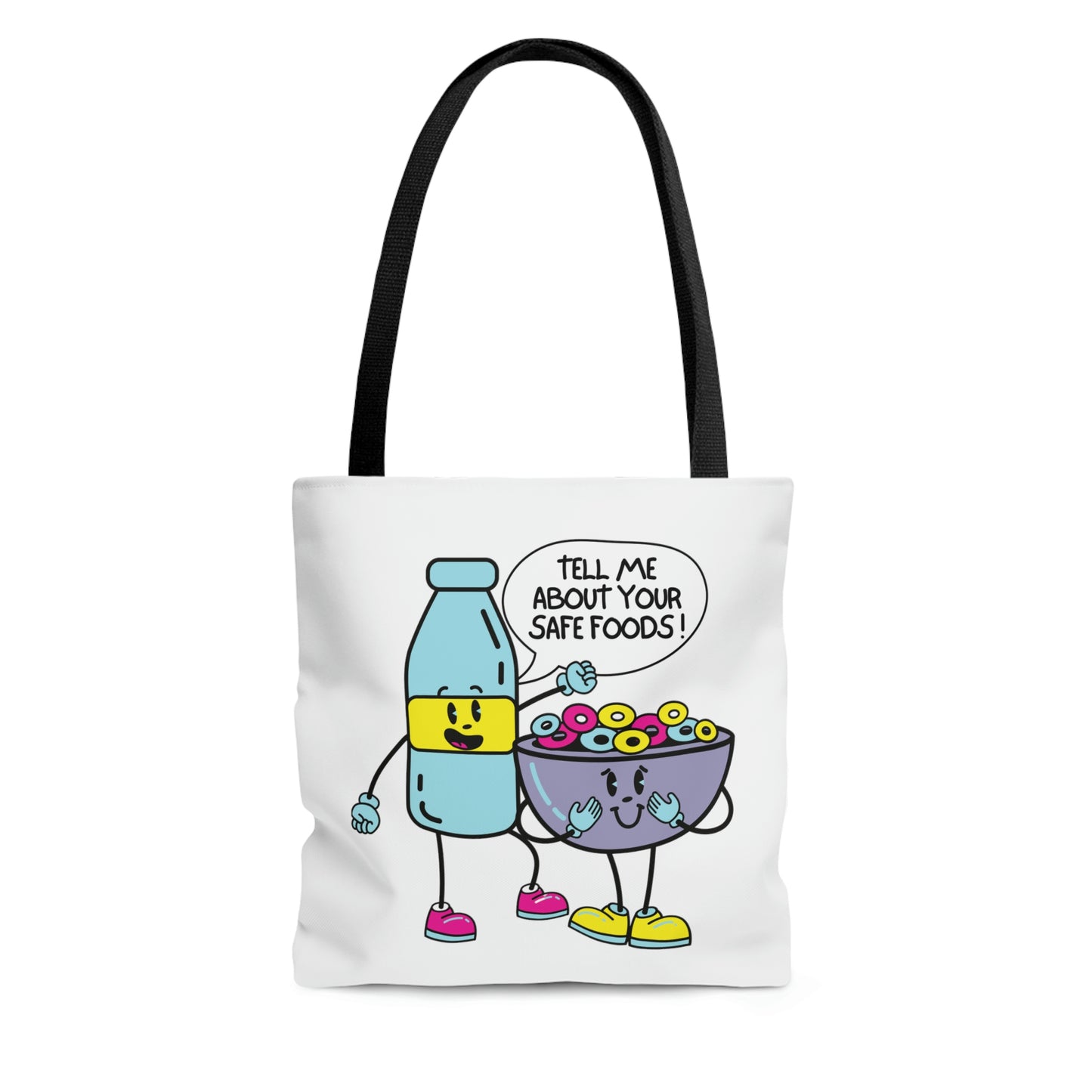 "Tell Me About Your Safe Foods!" Tote Bag in 3 sizes