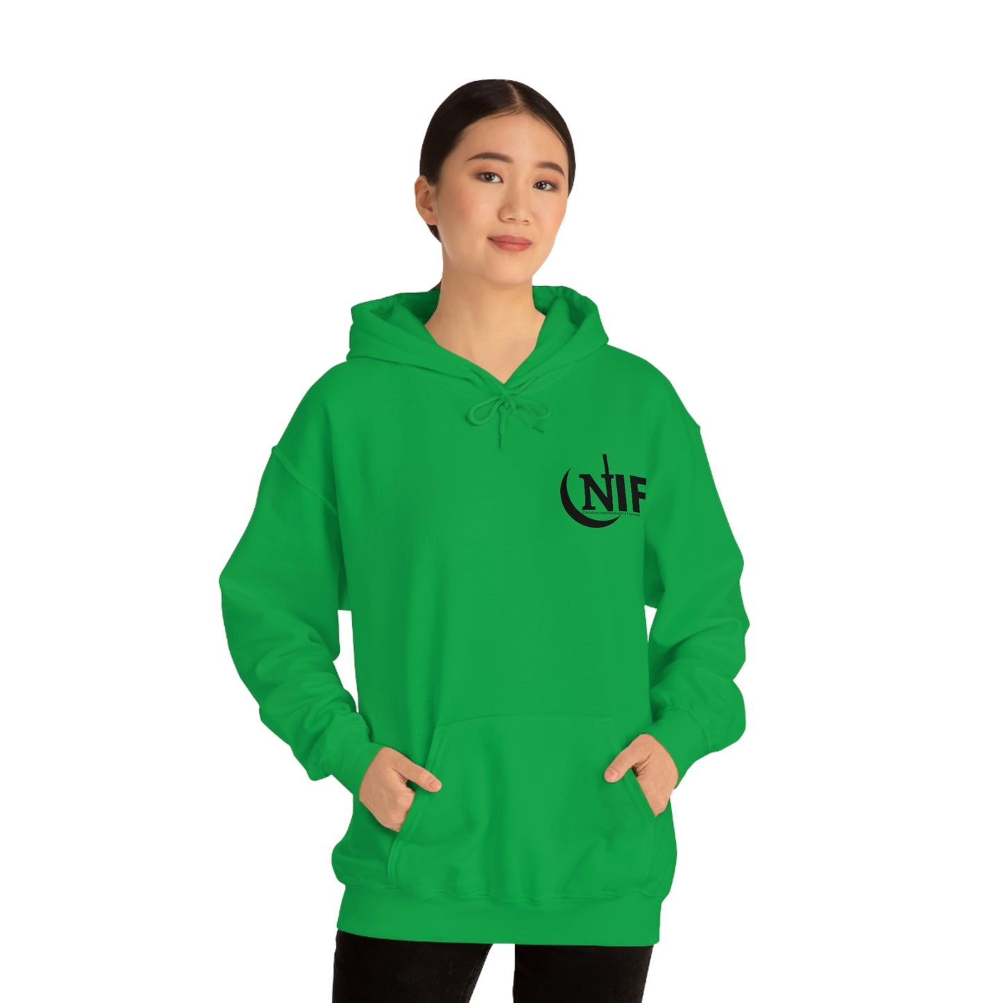 CNIF Christian Nationalism is Fascism (dark font) Unisex Heavy Blend™ Hooded Sweatshirt