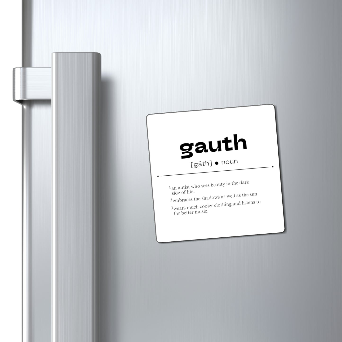 Goth Redefined [Gauthism Line] Square Magnets