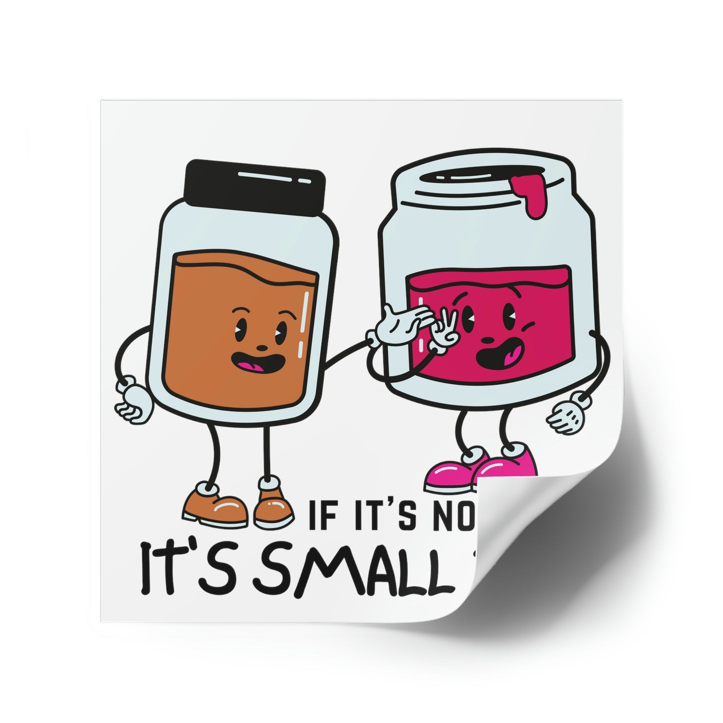 "If It's Not TMI, It's Small Talk" Square Stickers [Indoor\Outdoor]
