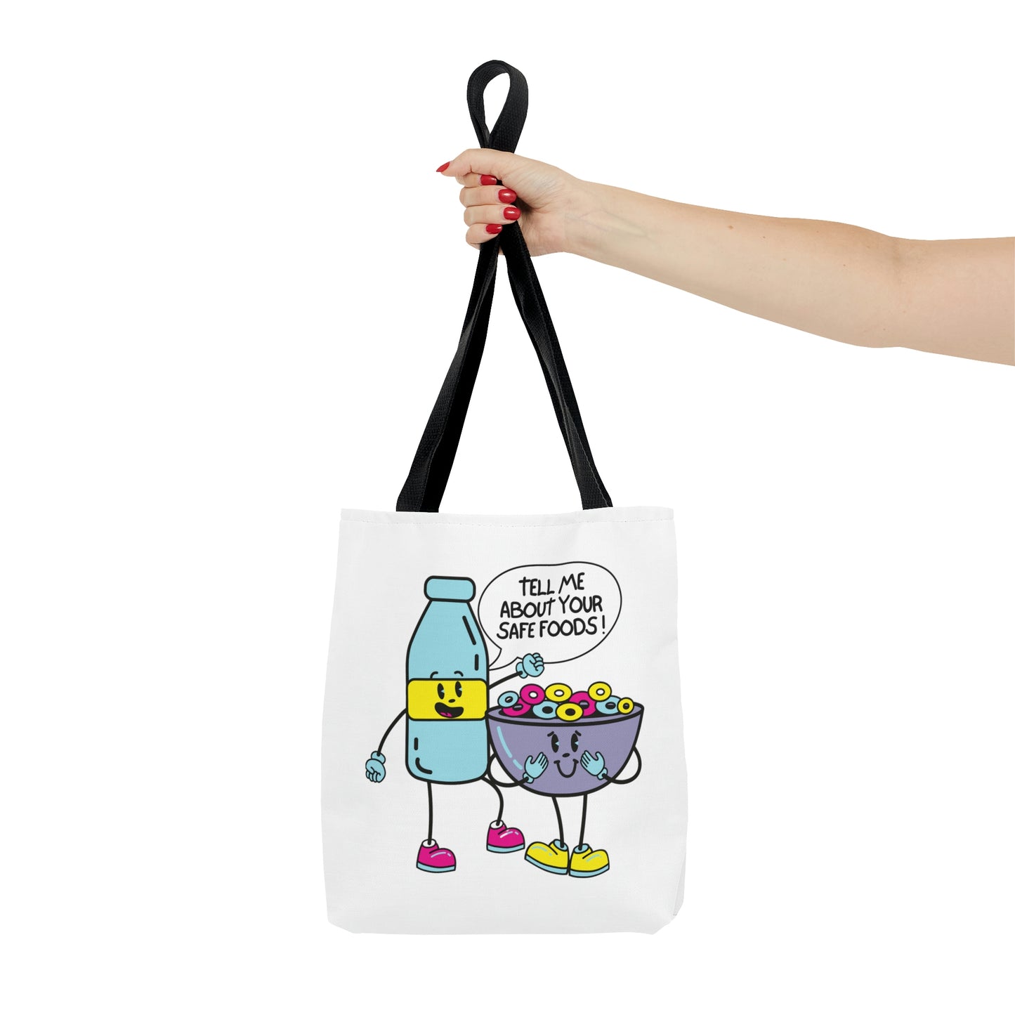 "Tell Me About Your Safe Foods!" Tote Bag in 3 sizes