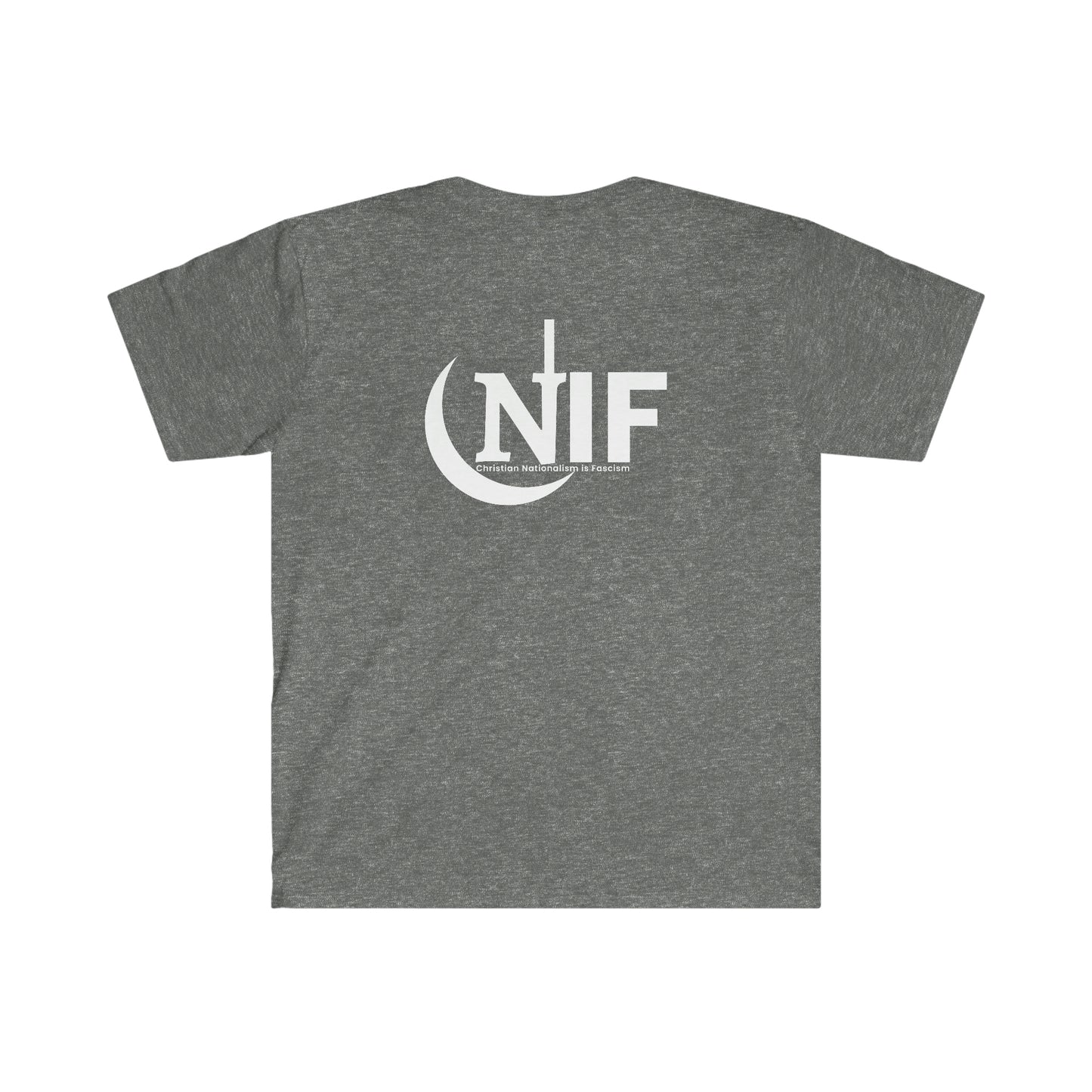CNIF Christian Nationalism is Fascism Unisex Softstyle T-Shirt