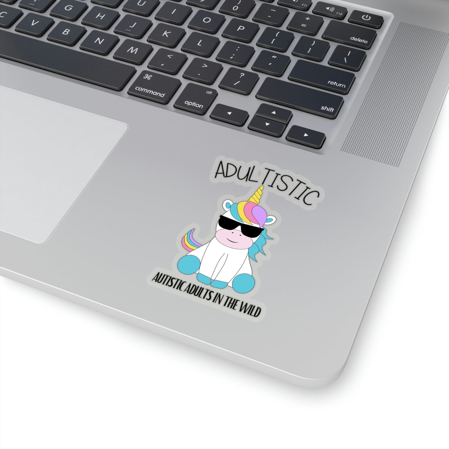 "Autistic Adults In The Wild" Shady Unicorn Kiss-Cut Stickers