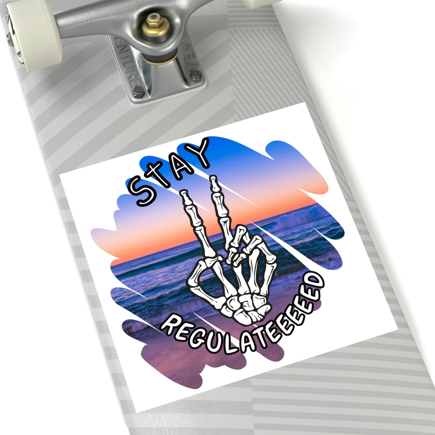 Stay Regulated [Gauthism Line] Square Stickers [Indoor\Outdoor]
