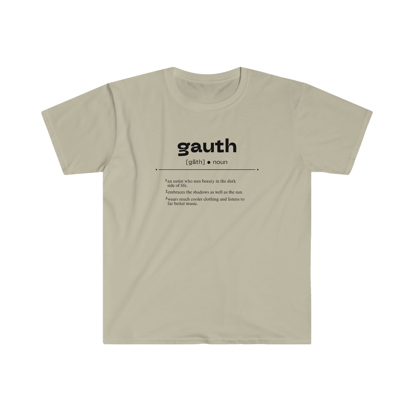 Goth Redefined [Gauthism Line] Unisex Softstyle T-Shirt