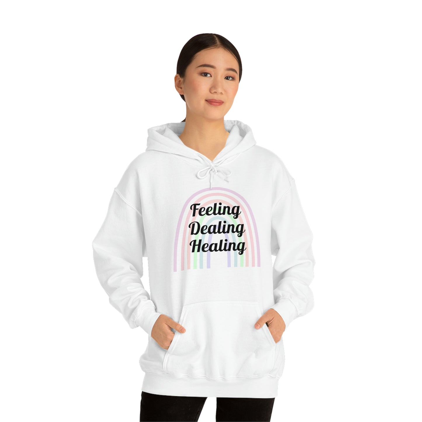Feeling Dealing Healing Unisex Heavy Blend™ Hooded Sweatshirt