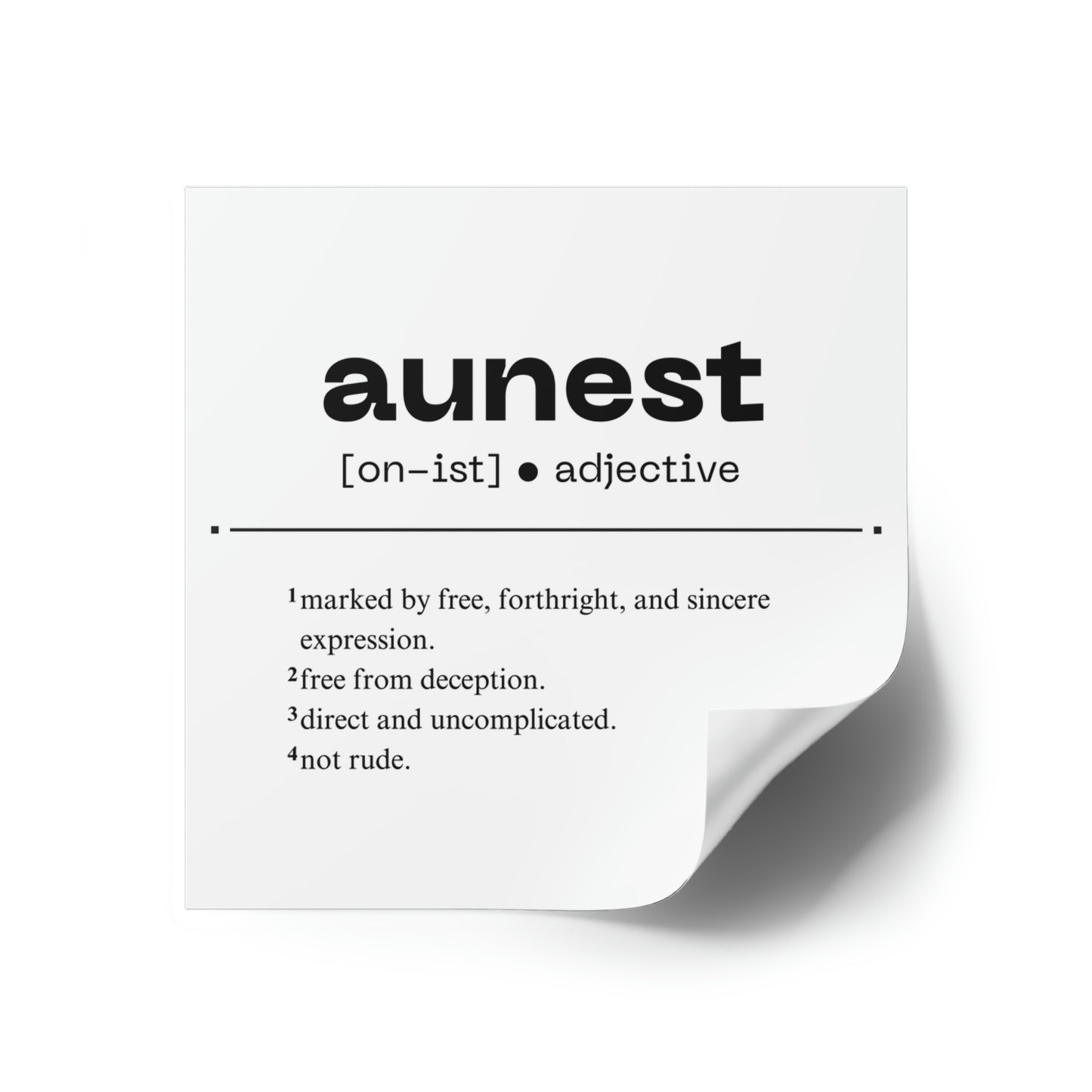 Honest [Redefined] Square Stickers [Indoor\Outdoor]