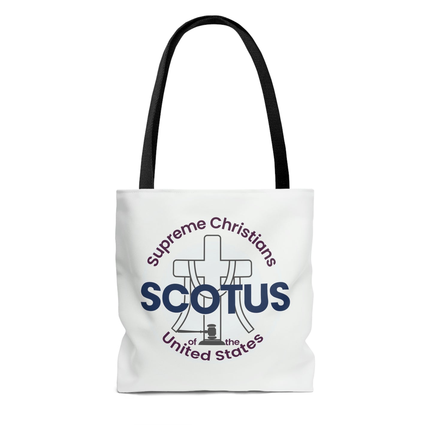SCOTUS [Supreme Christians of the US] AOP Tote Bag in 3 sizes